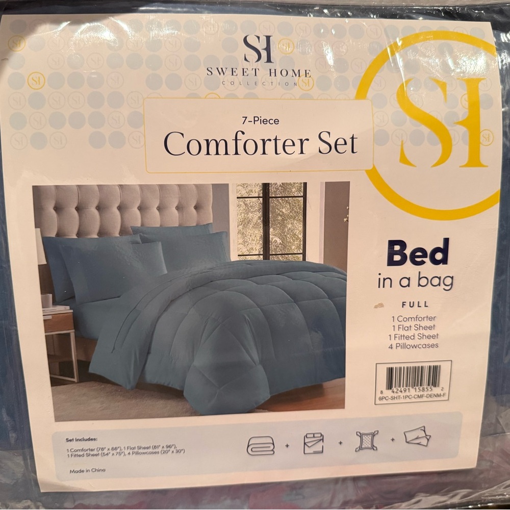 Blue Comforter Set